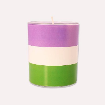 4ct Flag Candle Genderqueer - Bullseye's Playground™