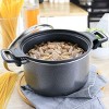 Oster Clairborne 3 Piece Aluminum Nonstick Pasta Pot with Lid in Charcoal Gray - 3 of 4