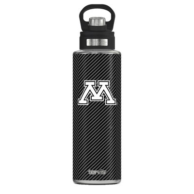 NCAA Minnesota Golden Gophers Carbon Fiber Wide Mouth Water Bottle - 40oz