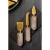 Brittany Rose Quartz Cheese Knives, Set of 3 - image 3 of 4