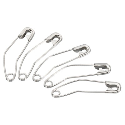 Unique Bargains Metal DIY Blankets Crafts Brooch Making Home Sewing Curved Safety Pins