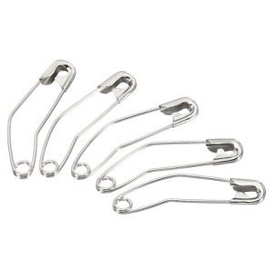Unique Bargains Metal DIY Blankets Crafts Brooch Making Home Sewing Curved Safety Pins - 1 of 4