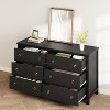 Acekool 3-Drawer Dresser for Bedroom, Wide Clothes Storage Chest Cabinet, Black - 3 of 4