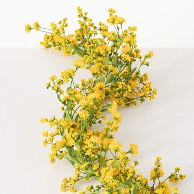 Sullivans Artificial 62" Yellow Wildflower Garland