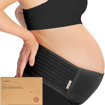 KeaBabies 2-in-1 Postpartum Belly Support Recovery Belts, Soft Polyester  Bands (Classic Ivory, One Size)