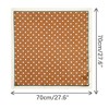 Elerevyo Women's Satin Polka Dots Square Contrast Color Silky Neck Scarves 27.6" 1 Pc - 3 of 4