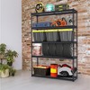 48x18 Inch Garage Shelving, Heavy Duty Wire Shelf 2500 Lbs Capacity, 5 Tier Adjustable Metal Shelves, Industrial Utility Shelf Rack for Garage - 2 of 4