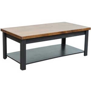 NicBex 48 Inch Rectangle Coffee Table with 2-Tier Storage for Living Room,Bedroom,No Assembly Required - 1 of 4