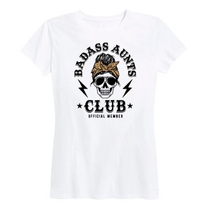 Women's - Instant Message - Badass Aunts Club Short Sleeve Graphic T-Shirt - 1 of 4