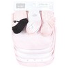 Hudson Baby Infant Girl Cotton Bib and Sock Set, Daddys Princess Crown, One Size - 2 of 4