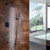Sumerain Matte Black Shower Faucet Set,Black Shower System  with Rain Showerhead and Handheld Shower - 3 of 4