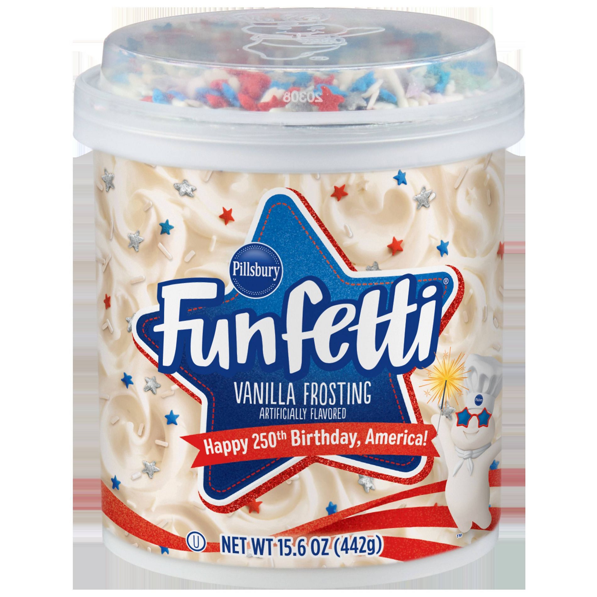 Pillsbury Funfetti Stars & Stripes Frosting - 15.6oz