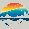 Men's Design By Humans Scenic colorful space view shuttle pilot science fiction art By happycolours T-Shirt - 2 of 3