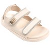 bebe Women's Adjustable Velcro Straps Sport Sandals with Rhinestone Trim and Logo Rivet - 2 of 4
