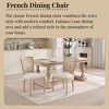 Dexmalle Set of 2 French Dining Chairs with Rattan T-shaped Back - 4 of 4