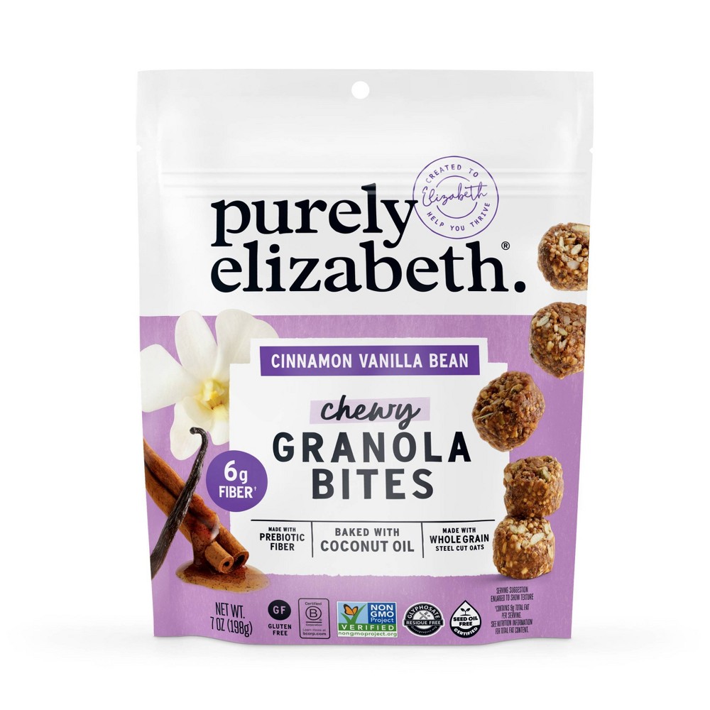 Purely Elizabeth Cinnamon Vanilla Bean Granola Bites - 7oz