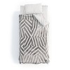 Optical Theme Emanuela Carratoni Duvet Cover Set Black/White - Deny Designs - 2 of 3