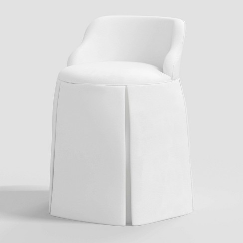 Skirted vanity online chair