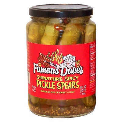 Famous Dave's Signature Spicy Pickle Spears - 24oz