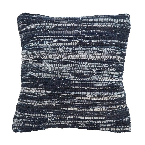 Navy textured pillow best sale