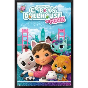 Trends International Gabby's Dollhouse: The Movie (2025) - Key Art Framed Wall Poster Prints - 1 of 4