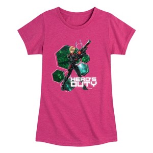 Girls' - Disney - Sergeant Tammy Hero's Duty Fitted Short Sleeve Graphic T-Shirt - 1 of 4
