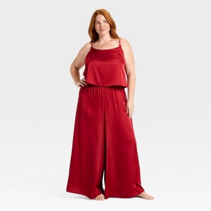 Women's Luxury Collection Satin Tank Top and Pants Pajama Set - Auden™ - 1 of 3