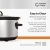 Complete Cuisine CC-1500-SL Round Stainless-Steel Slow Cooker - 3 of 4