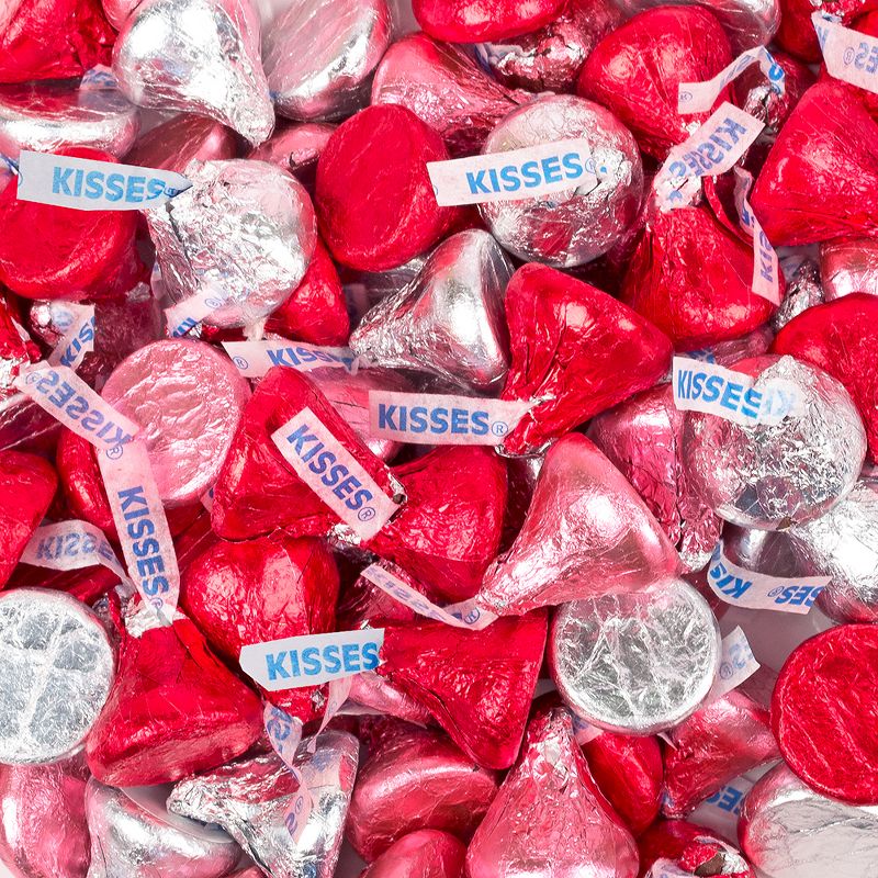 Valentine's Day Candy Hershey's Kisses Milk Chocolate Love Mix (1 lb, 4.16 lb & 25 lb), 1 of 2
