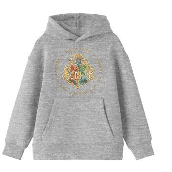 Harry Potter Hogwarts Xs Target Green Graphic Print Forest Logo : Text Youth Boys & Crest Hoodie