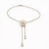 Anna-Kaci Women's Rose Flower Chain Belt with Hanging Lock Charms and Adjustable Drape Design 45.5in - 4 of 4