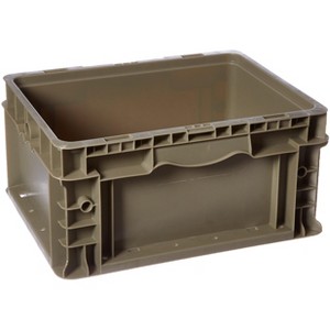 Quantum Storage Systems Stacker Straight Wall Container, 12"L X 15"W X 7-1/2"H, Up To 175 Lbs. - 1 of 2