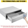 Outdoor Kitchen Drawers, Stainless Steel BBQ Drawer with Divider - Built-in Flush Mount for BBQ Islands - 2 of 4