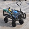Grungis Heavy Duty Garden Cart,Rolling Cart with All-Terrain Wheels & Removable Sides,Utility Cart for Camping,Shopping,Sports,Gardening - 2 of 4
