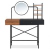 RISOKEYS 40" Makeup Vanity Desk with Drawer & 3 Open Shelves for Ample Storage Space,Dressing Table for Bedroom,Apartment - 4 of 4