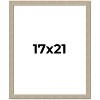 PosterPalooza | 17x21 Thin Barnwood Picture Frame, UV Acrylic, 2 Finishes - Grey and Black - 2 of 4