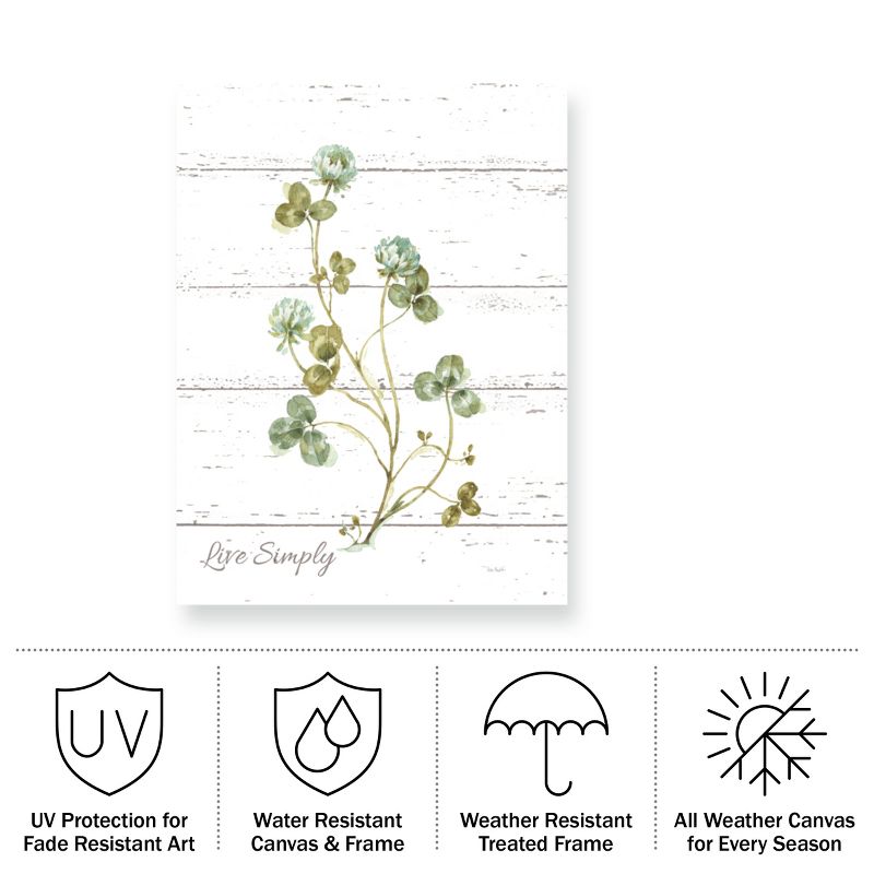 Lisa Audit My Greenhouse Clover Live Simply Outdoor Canvas Art, 4 of 8