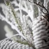 Sullivans Artificial Flocked Pine Twig Mini Christmas Wreath  White  Indoor Christmas Decor - 2 of 3