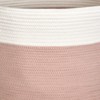 ALEXOUN 20x13IN Natural Cotton Rope Laundry Basket - Soft, Durable & Spacious Storage Hamper for Laundry, Toys, Pillows - Sturdy Handles - 4 of 4