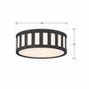 Crystorama Lighting Kendal 3 - Light Flush Mount in  Black Forged - 3 of 3