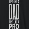 Rerun Island Men's Lift Like A Dad Long Sleeve Graphic Cotton Sweatshirt Hoodie - 2 of 3