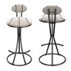 Modern Upholstered Velvet Bar Stools Set of 2 Armless Counter Height Barstools for Kitchen Island,Living Room-Tanpinhause - 4 of 4
