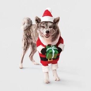 Santa Paws Dog and Cat Frontal Costume - Boots & Barkley™ Red - 1 of 4