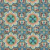 2pk Lagoa Tile Flamingo Oversized Rectangular Outdoor Throw Pillow Blue - Pillow Perfect: Weather-Resistant, Medallion Design - 2 of 4