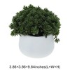 Unique Bargains Artificial Plants Fake Plants Plastic Green 3.86"x3.86"x9.84" 1 Pc - 3 of 4