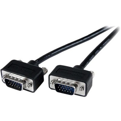 StarTech.com Thin Coax High Res VGA Monitor Cable with LP Connectors - SVGA - Low Profile Connectors - HD15 (M) - HD15(M) - HD-15 Male - HD-15 Male