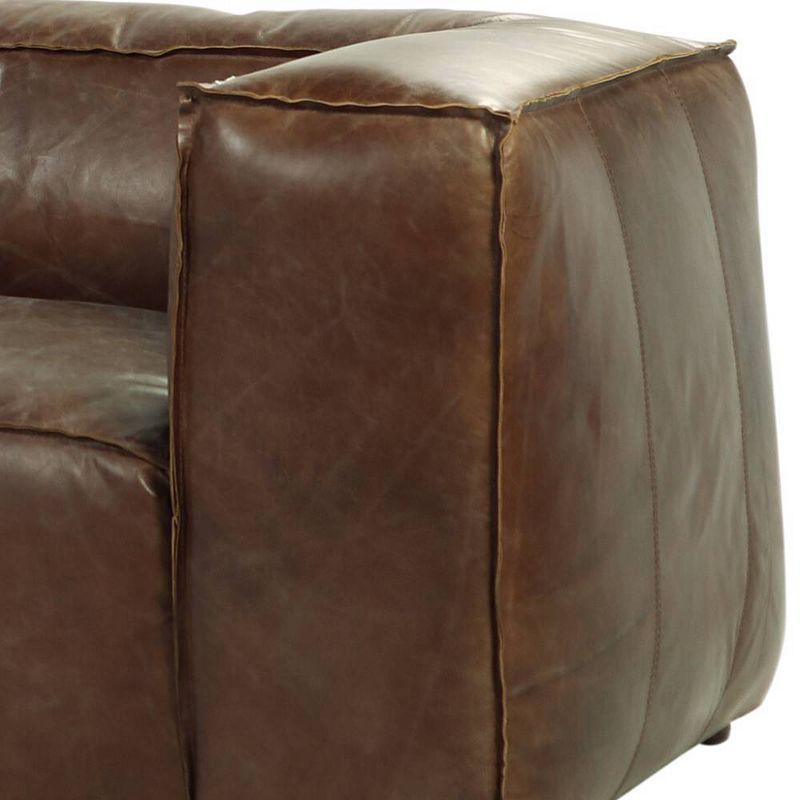 Brancaster 98&#34; Sofas Retro Brown Top Grain Leather - Acme Furniture, 5 of 7