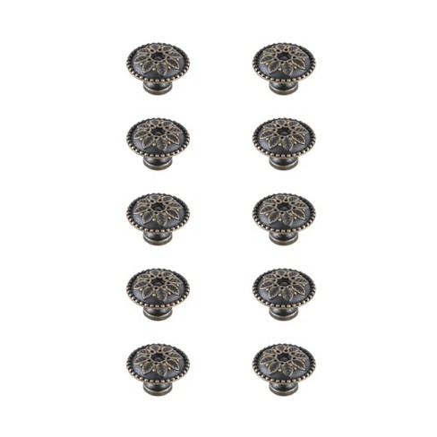 Elegant Lighting Corio 0.9Inch Diameter Antique Bronze Mushroom Knob Multipack (Set of 10) - image 1 of 4