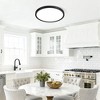 6Pack Slim Design Flush Mount LED Ceiling Light Fixture,5 Color Options 3520LM,IP44 Waterproof Ceiling Light for Kitchen Bedroom Hallway(Black) - 2 of 4