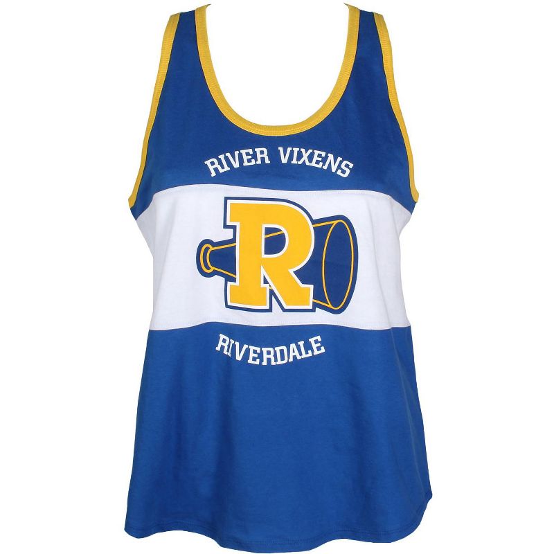 Riverdale Juniors River Vixens Cheerleader Cheer Squad Racerback Tank Top, 1 of 4